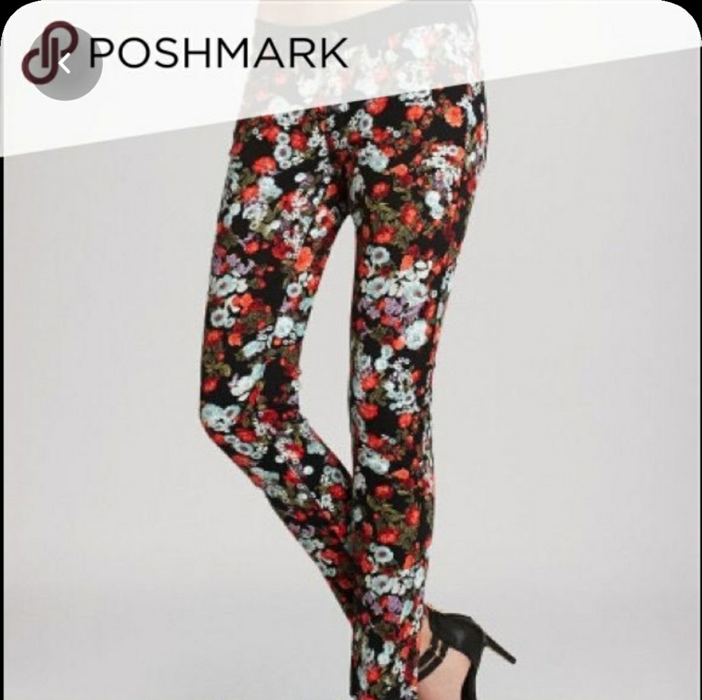 BCBGeneration Floral Skinny Jeans Size 25
